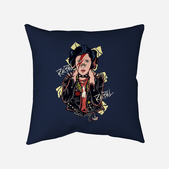 Rebel Star-none removable cover throw pillow-Green Devil