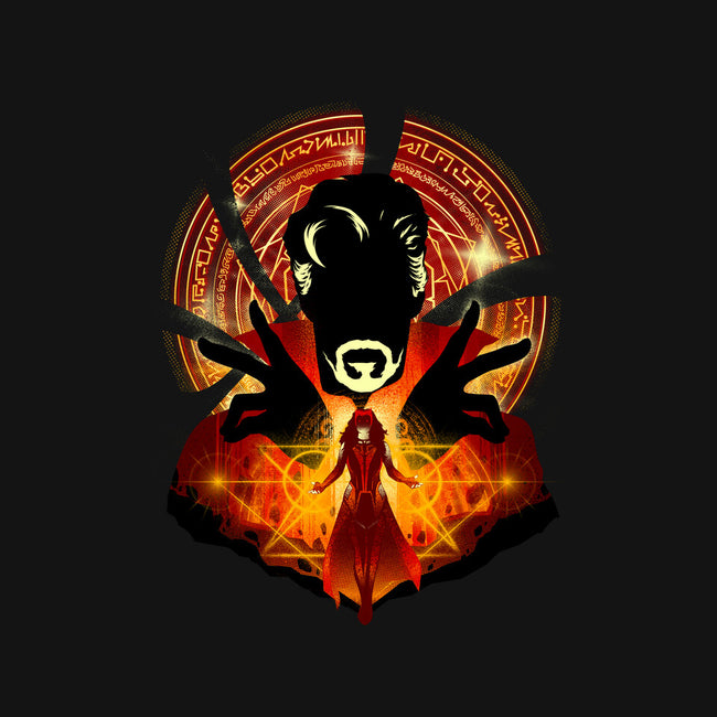 Sorcerer Vs Witch-womens v-neck tee-hypertwenty