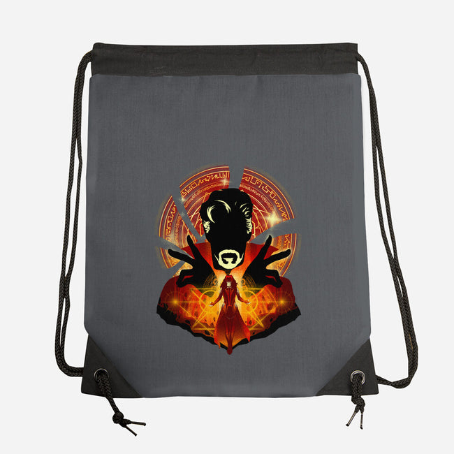 Sorcerer Vs Witch-none drawstring bag-hypertwenty