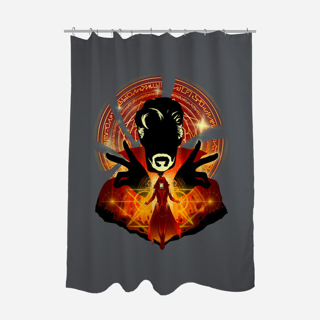 Sorcerer Vs Witch-none polyester shower curtain-hypertwenty