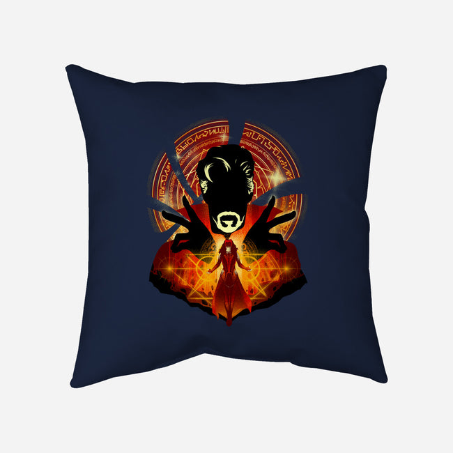 Sorcerer Vs Witch-none removable cover w insert throw pillow-hypertwenty