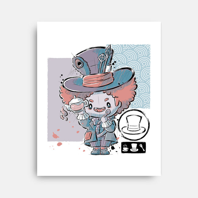 Cute Hatter-none stretched canvas-xMorfina