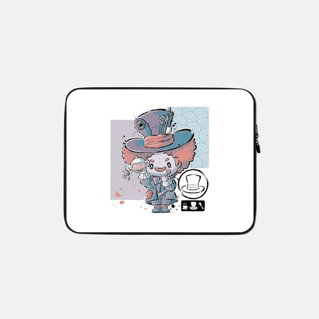 Cute Hatter-none zippered laptop sleeve-xMorfina