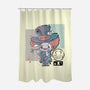 Cute Hatter-none polyester shower curtain-xMorfina