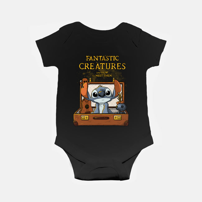 Fantastic Alien Creature-baby basic onesie-ducfrench