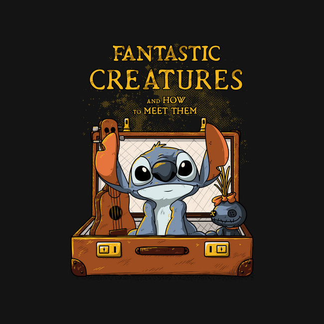 Fantastic Alien Creature-none drawstring bag-ducfrench