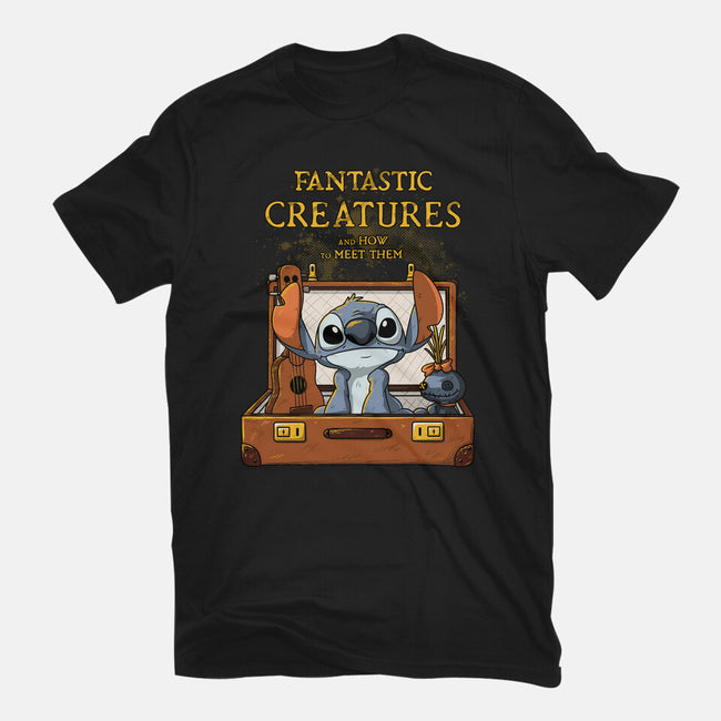 Fantastic Alien Creature-womens fitted tee-ducfrench