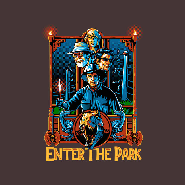 Enter The Park-none removable cover throw pillow-daobiwan