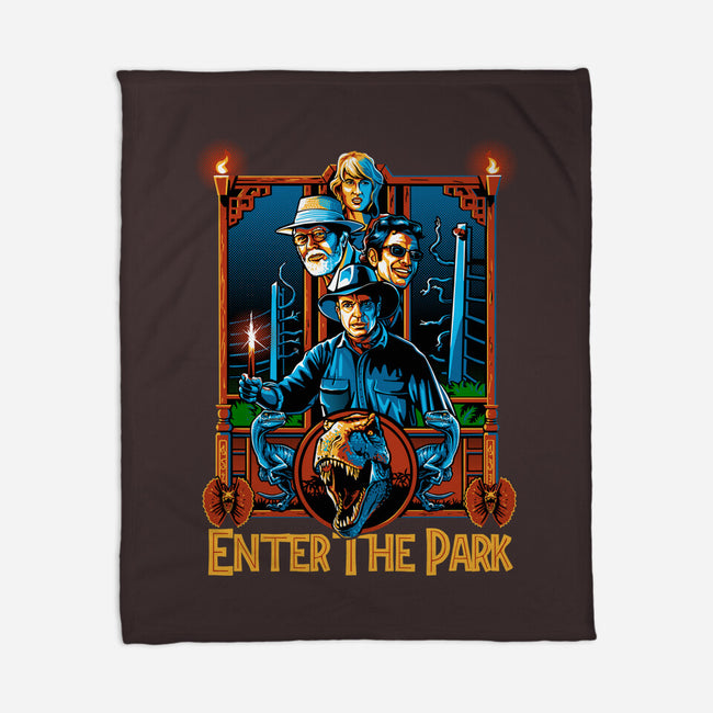 Enter The Park-none fleece blanket-daobiwan