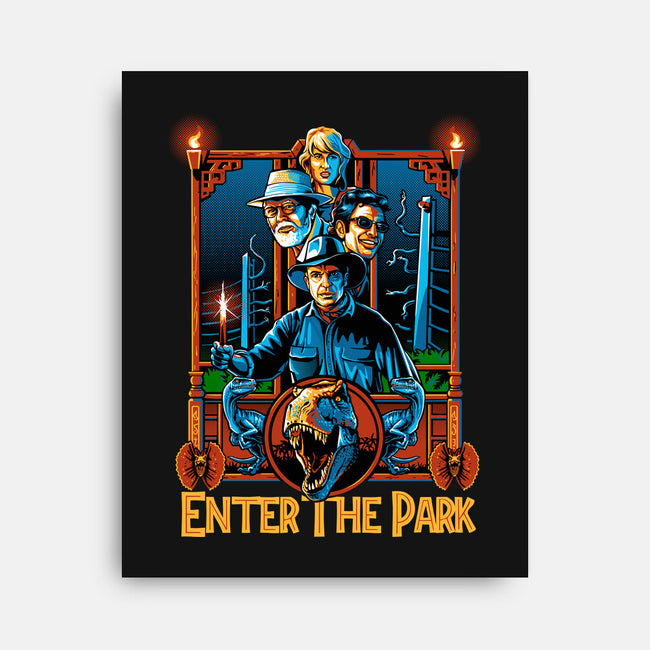 Enter The Park-none stretched canvas-daobiwan