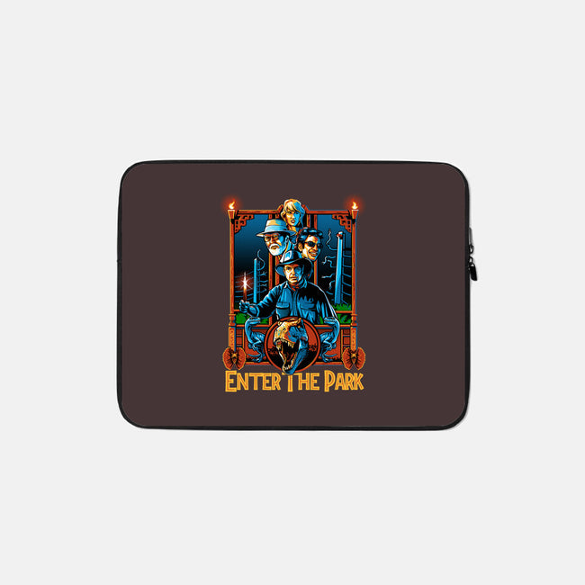 Enter The Park-none zippered laptop sleeve-daobiwan