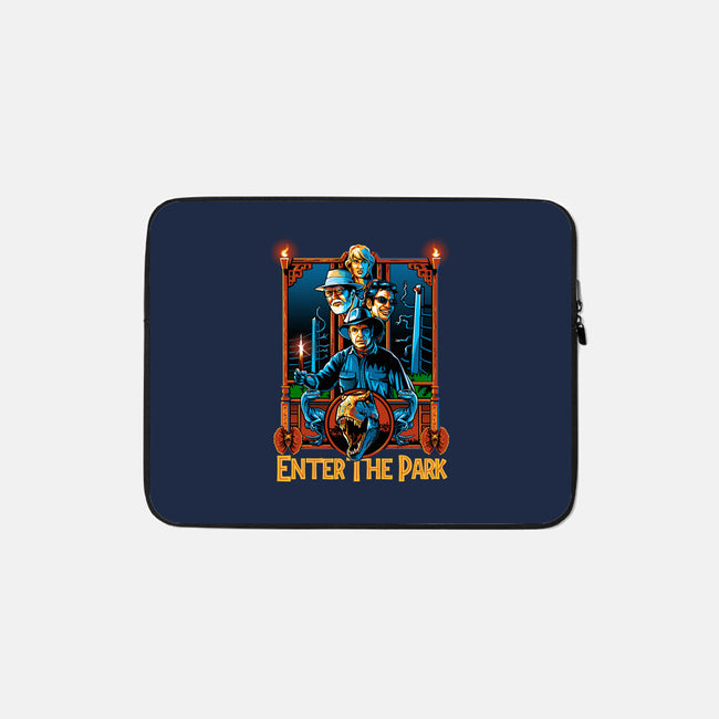 Enter The Park-none zippered laptop sleeve-daobiwan