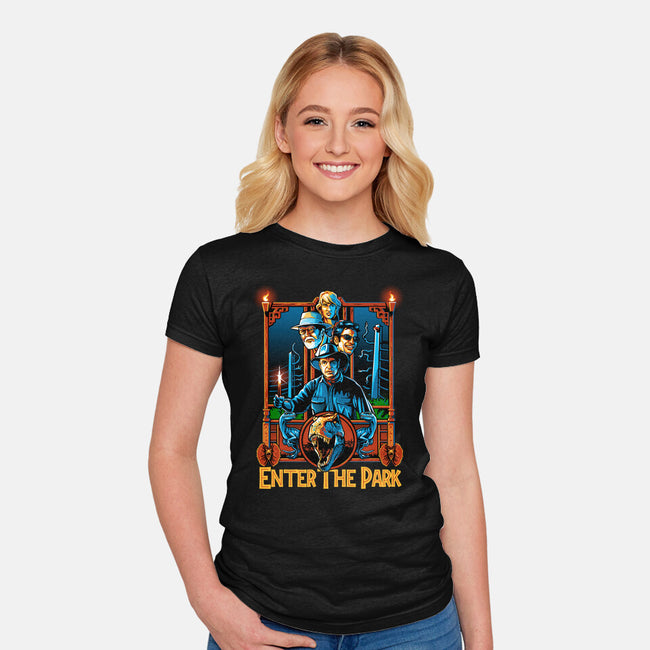Enter The Park-womens fitted tee-daobiwan