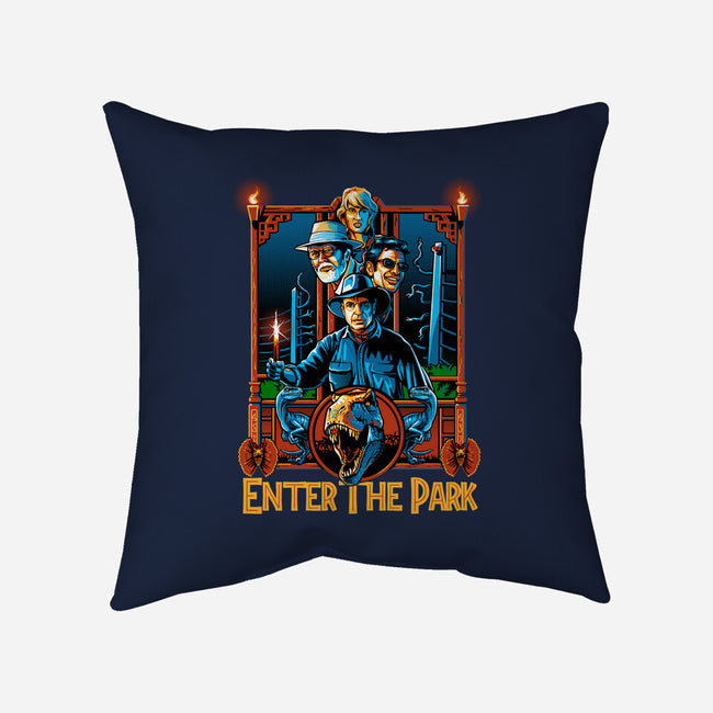 Enter The Park-none removable cover w insert throw pillow-daobiwan