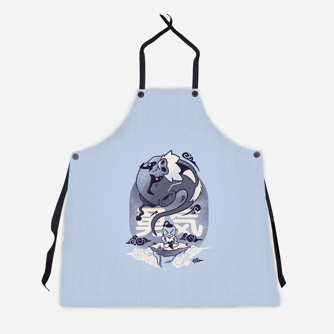 Facing The Challenge-unisex kitchen apron-Sketchdemao