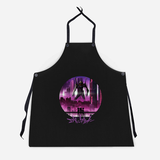 Eva Unit 01-unisex kitchen apron-rondes