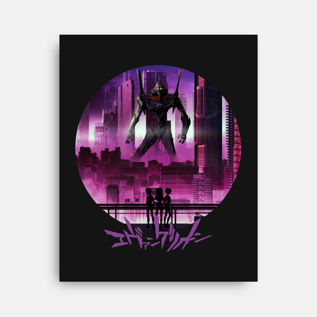 Eva Unit 01-none stretched canvas-rondes