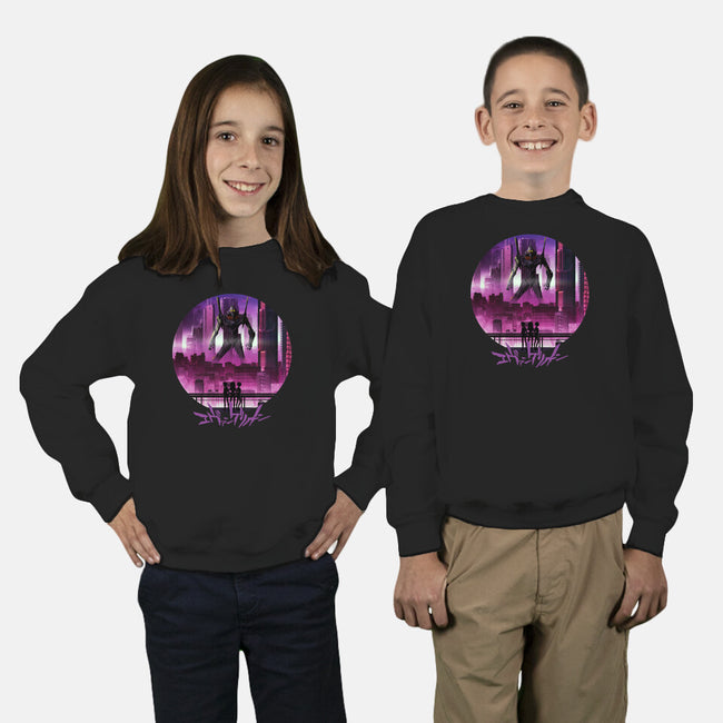 Eva Unit 01-youth crew neck sweatshirt-rondes