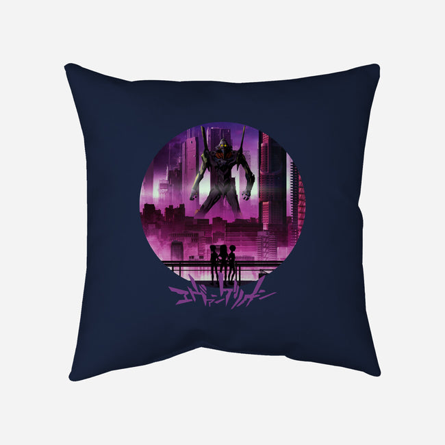 Eva Unit 01-none removable cover throw pillow-rondes