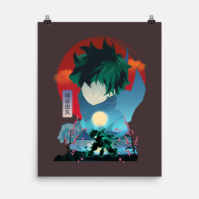 Midoriya Izuku-none matte poster-sacca