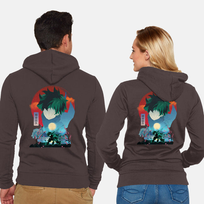 Midoriya Izuku-unisex zip-up sweatshirt-sacca