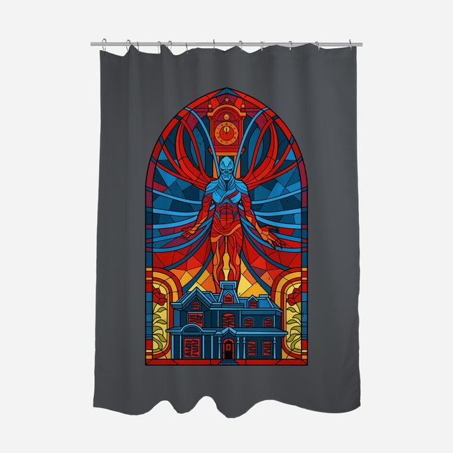 Stained Glass One-none polyester shower curtain-daobiwan