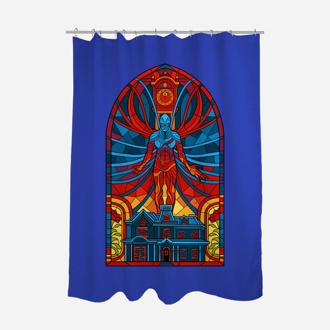Stained Glass One-none polyester shower curtain-daobiwan