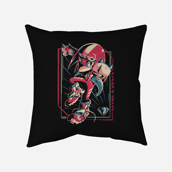 Guardian Echidna-none removable cover w insert throw pillow-Gazo1a