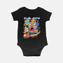 Cat Kaiju Robot-baby basic onesie-rondes