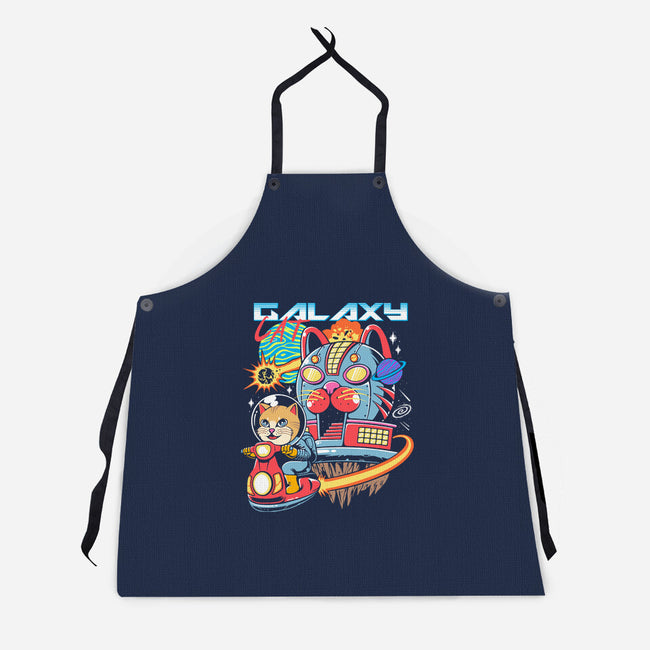 Cat Kaiju Robot-unisex kitchen apron-rondes