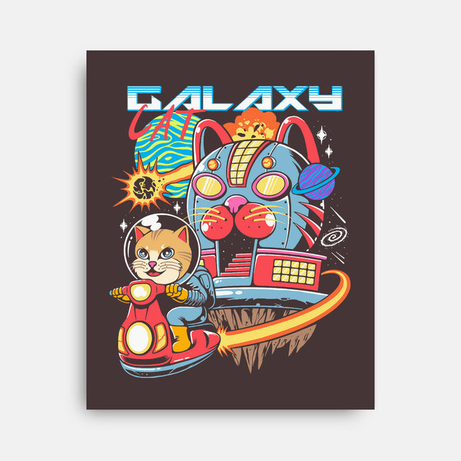 Cat Kaiju Robot-none stretched canvas-rondes