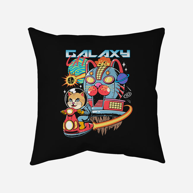 Cat Kaiju Robot-none removable cover w insert throw pillow-rondes