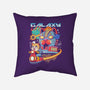 Cat Kaiju Robot-none removable cover w insert throw pillow-rondes