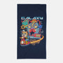 Cat Kaiju Robot-none beach towel-rondes