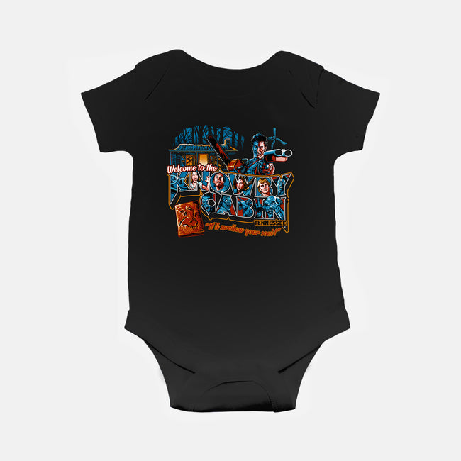 Welcome to the Knowby Cabin-baby basic onesie-goodidearyan