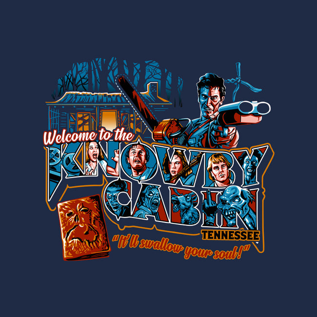 Welcome to the Knowby Cabin-womens v-neck tee-goodidearyan