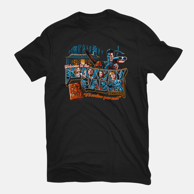 Welcome to the Knowby Cabin-mens premium tee-goodidearyan