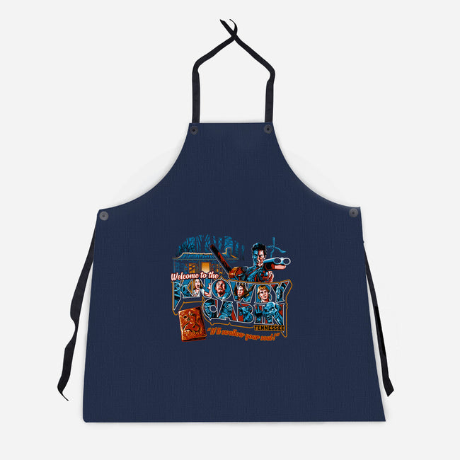 Welcome to the Knowby Cabin-unisex kitchen apron-goodidearyan