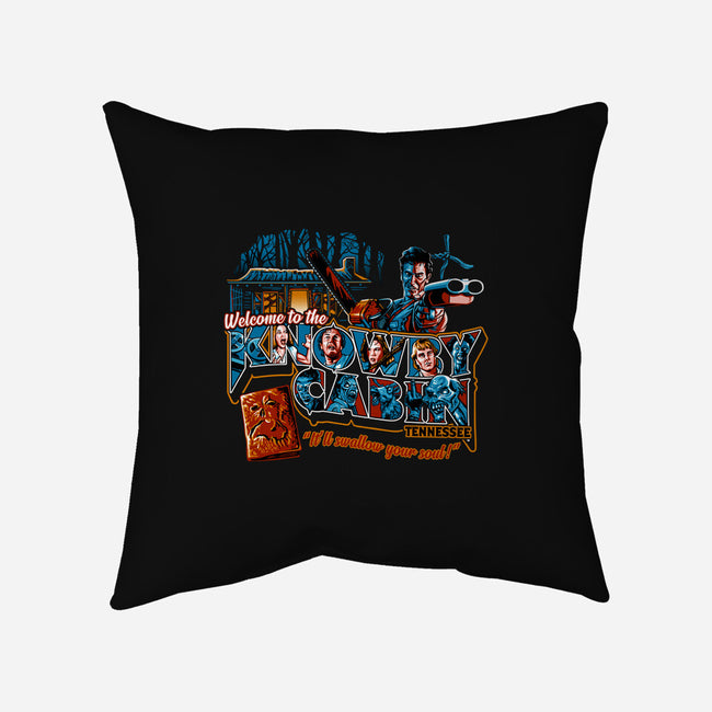 Welcome to the Knowby Cabin-none removable cover w insert throw pillow-goodidearyan
