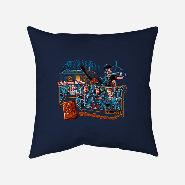 Welcome to the Knowby Cabin-none removable cover w insert throw pillow-goodidearyan