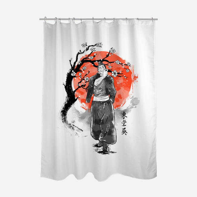 Todo At Sakura Tree-none polyester shower curtain-IKILO