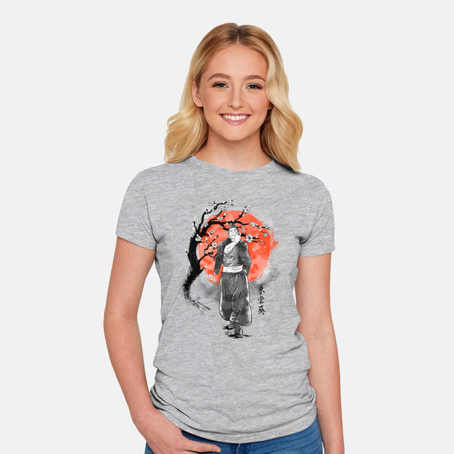 Todo At Sakura Tree-womens fitted tee-IKILO