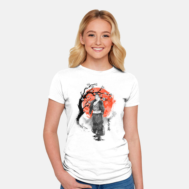 Todo At Sakura Tree-womens fitted tee-IKILO