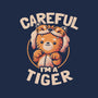 Careful I'm A Tiger-mens premium tee-eduely