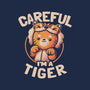 Careful I'm A Tiger-none adjustable tote bag-eduely