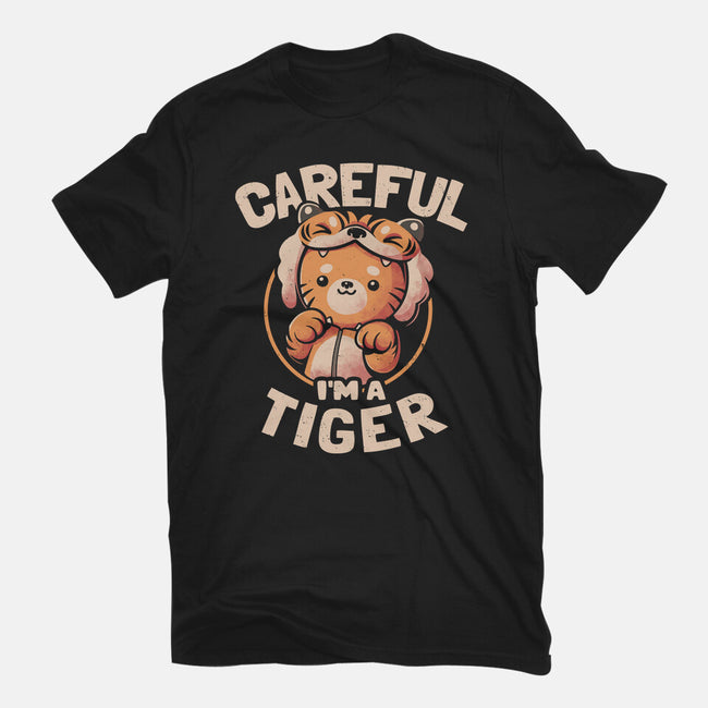 Careful I'm A Tiger-unisex basic tee-eduely