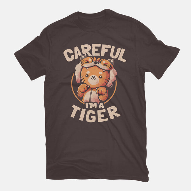 Careful I'm A Tiger-womens basic tee-eduely