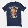 Careful I'm A Tiger-womens fitted tee-eduely