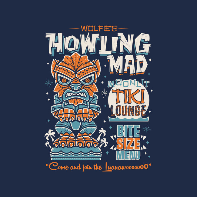 Wolfie's Howling Mad Tiki Lounge-none glossy sticker-Nemons