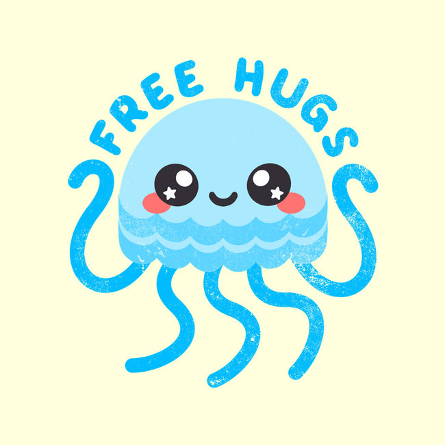 Jellyfish Free Hugs-none stretched canvas-NemiMakeit